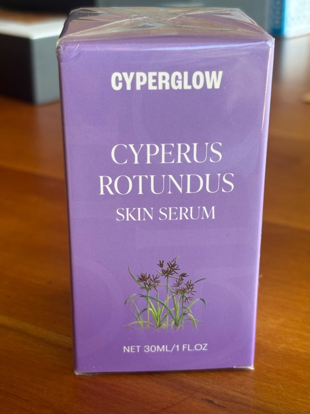 NEW IN BOX CYPERGLOW Cyperus Rotundus Skin Serum — Purple Box Sealed